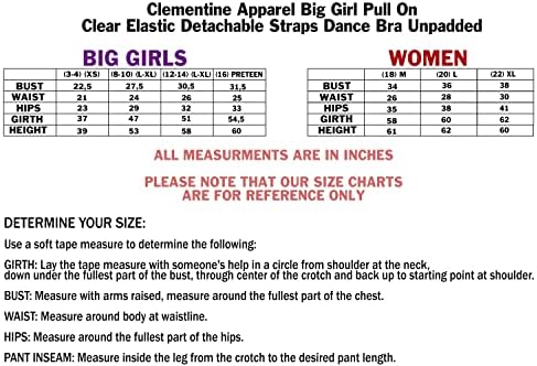  Clementine Apparel - Girls and Women Dance Bra with Clear  Detachable Straps Unpadded & Seamless, Big Girls (7 to 16), Size 8 to 10,  Dark Nude: Clothing, Shoes & Jewelry