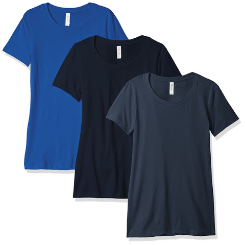 Clementine Women's Petite Plus Ideal Crew Neck Tee (Pack of 3) - Clementine Apparel