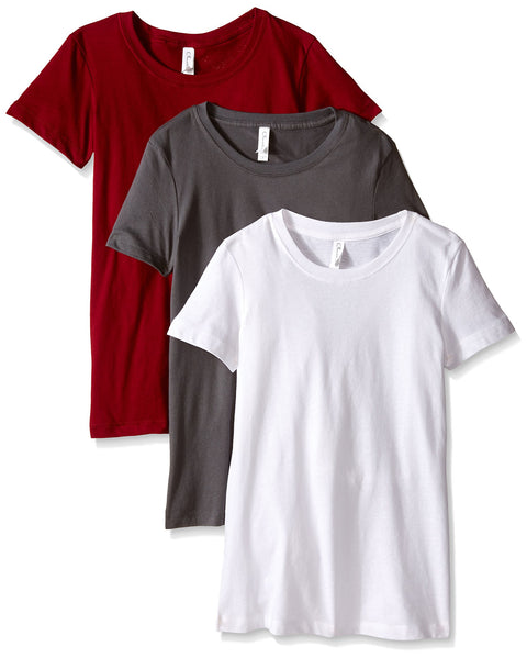 Clementine Women's Petite Plus Ideal Crew Neck Tee (Pack of 3) - Clementine Apparel