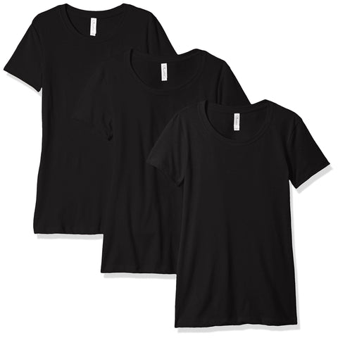 Clementine Women's Petite Plus Ideal Crew Neck Tee (Pack of 3) - Clementine Apparel