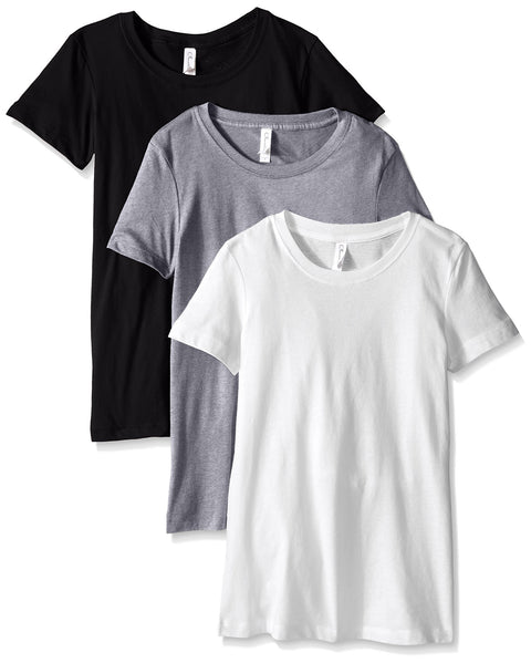 Clementine Women's Petite Plus Ideal Crew Neck Tee (Pack of 3) - Clementine Apparel